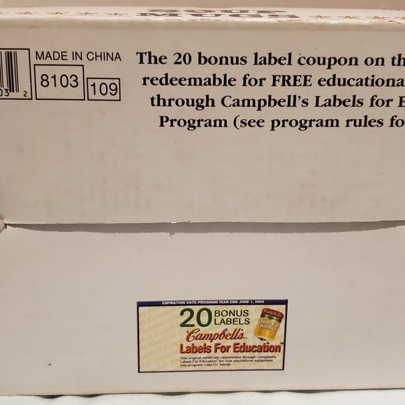 Campbell Soup Co's Tomato 12 oz. Mugs, 2 mugs in Original Campbell Soup Box VGUC - Picture 8 of 11